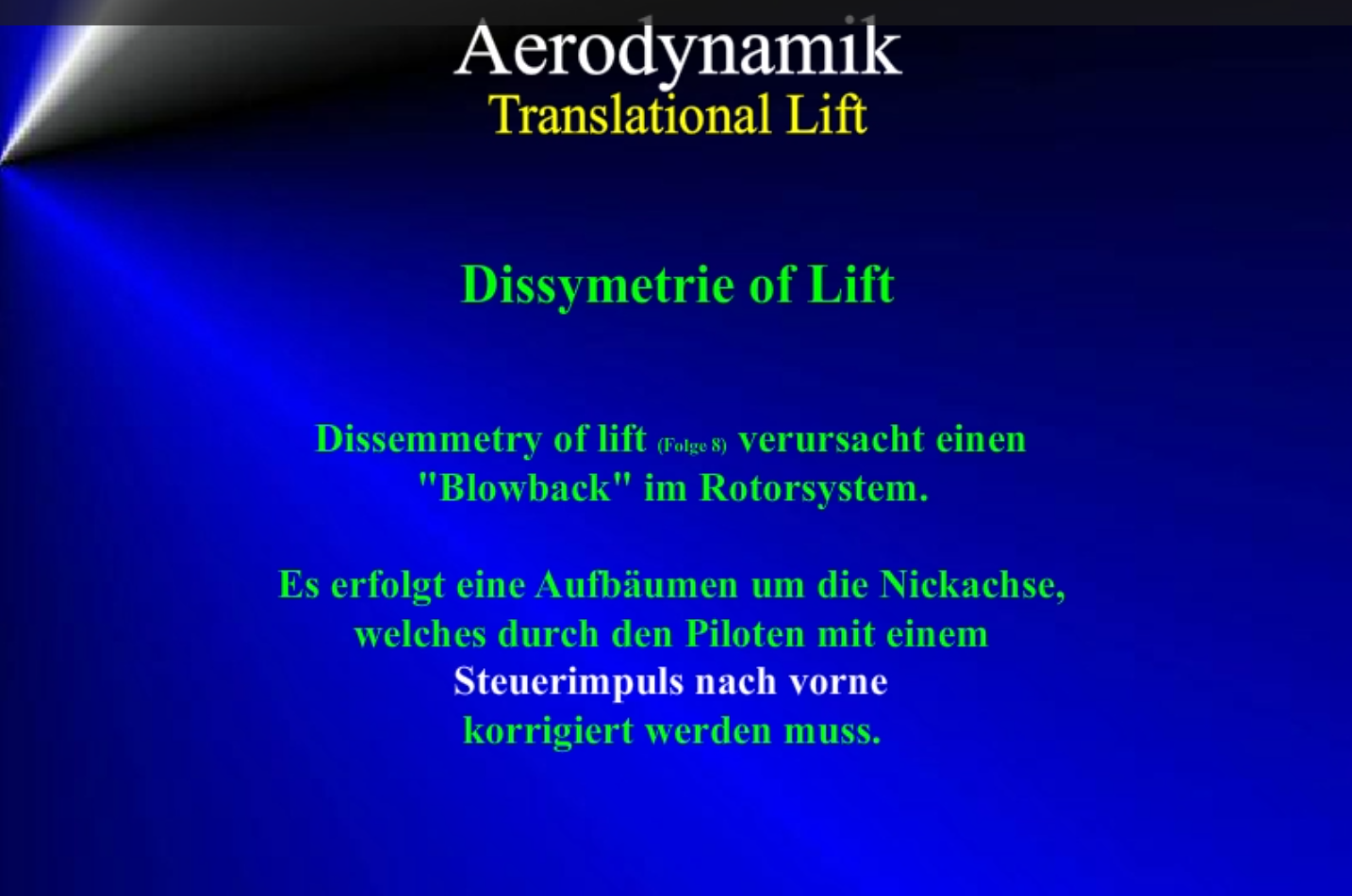 Aerodynamik - Übergangsauftrieb